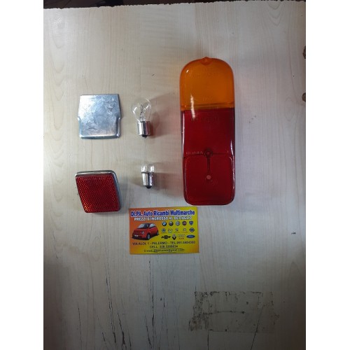 TRASPARENTE GEMMA FANALE STOP POSTERIORE DX FIAT 600 E/D FIAT 500 D 750