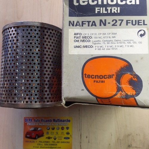 FILTRO GASOLIO NAFFA A BAGNO FIAT 130NC N NR 673 OM LUPETTO