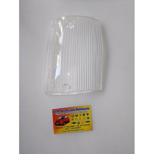 LENTE PLASTICA FANALINO FRECCIA ANTERIORE BIANCO FIAT UNO 1' SERIE