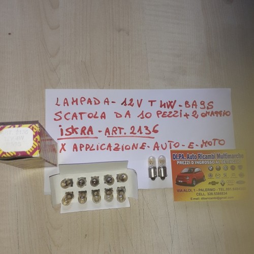 LAMPADA 12V T 4W BA9S...