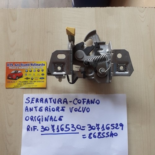 SERRATURA COFANO ANTERIORE VOLVO ORIGINALE 30716530 30716529 8685540