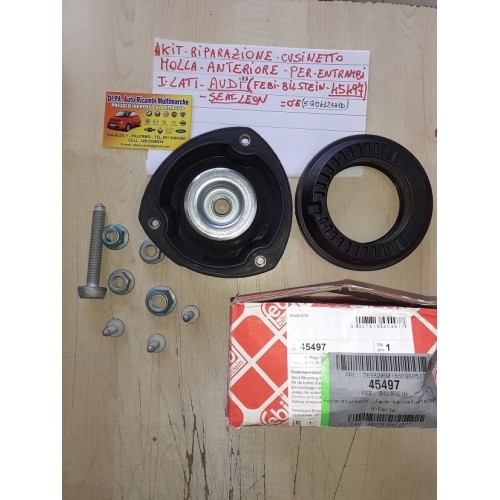 KIT RIPAZIONE CUSCINETTO MOLLA ANTERIORE DX SX AUDI A3 FEBI BILSTEIN 45497 NUOVO