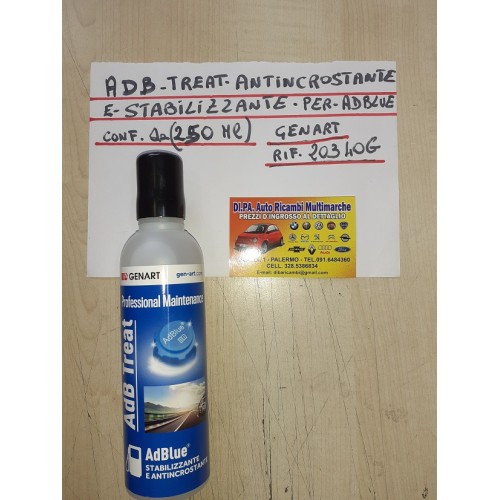 ADB TREAT ANTINCROSTANTE E STABBILIZZANTE PER ADBLUE DA 250 ml RIF. 20340G NUOVO