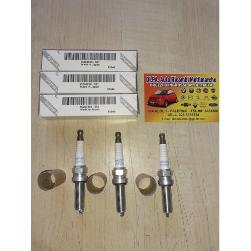 3 CANDELE ACCENSIONE ORIGINALI FIAT 55260260 FIAT 500 PANDA 312 YPSILON 1.0