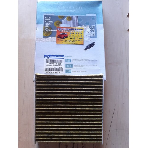 FILTRO ANTIPOLLINE ABITACOLO ORIGINALE MOPAR 71778553 LANCIA Y 312 PANDA VAN FIAT 500 NUOVO