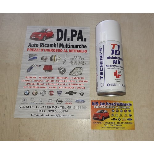 IGIENIZZANTE SPRAY DISINFETTANTE PER AUTO PROFESSIONALE GENART T110 150ml