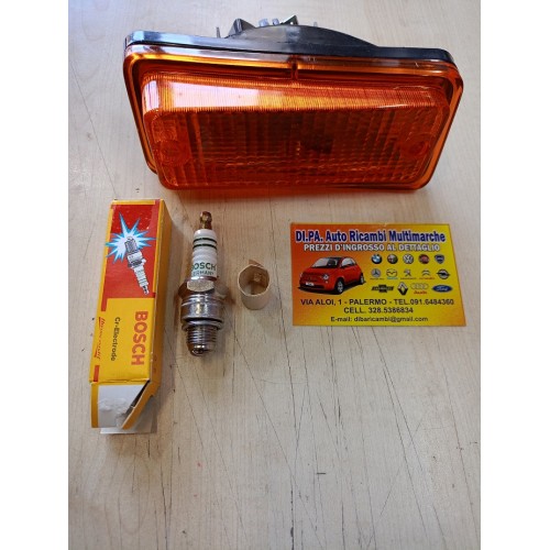 FANALINO ANTERIORE SX ARANCIO 126 + OMAGGIO CANDELA BOSCH  W 4 A-