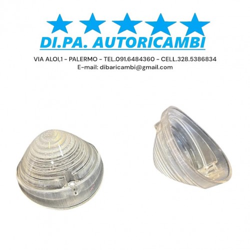 COPPIA PLASTICHE FANALINI FRECCE ANTERIORI FIAT 500 F/L/R D'EPOCA