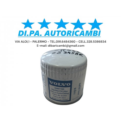 FILTRO OLIO VOLVO ORIGINALE 30887496 V40 S40